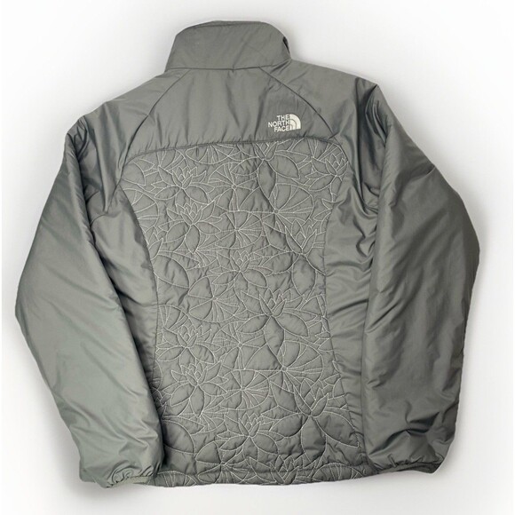 THE NORTH FACE Catawissa Lotus Flower Quilted Insulated Jacket Women XL Gray - Picture 3 of 13